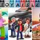 Super7's Simpsons Ultimates Krusty the Klown, Playmobil Knight Rider, and Hasbro's Star Wars The Mandalorian Mr. Potato Head.